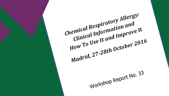 In a nutshell: Chemical respiratory allergy – clinical information and how to use it and improve it