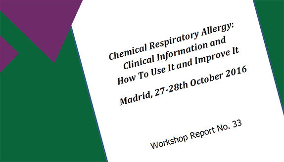 In a nutshell: Chemical respiratory allergy – clinical information and how to use it and improve it